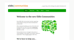 Desktop Screenshot of community.eldis.org